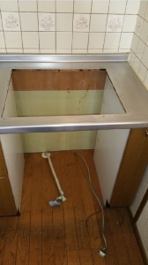 名東区　福田　ビルトイン施工途中